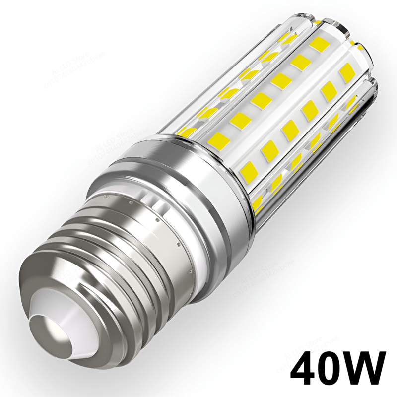 Lampu LED bohlam jagung daya tinggi, pencahayaan cahaya berkedip AC220V 110V 85-265V 12W 16W 40W Super tinggi E14 E27 B22