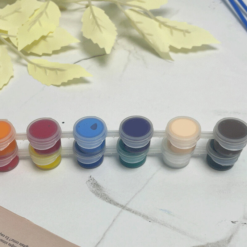 12 Farbset Pinsel 2ml wasch bare Gouache Aquarell fluor zierende Mal werkzeuge Kinder Kunst DIY Zubehör Teile
