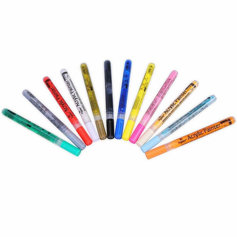 Bolígrafo de tinta de pintor acrílico, accesorios de Golf, protector solar de Color brillante, bolígrafo que cambia de Color