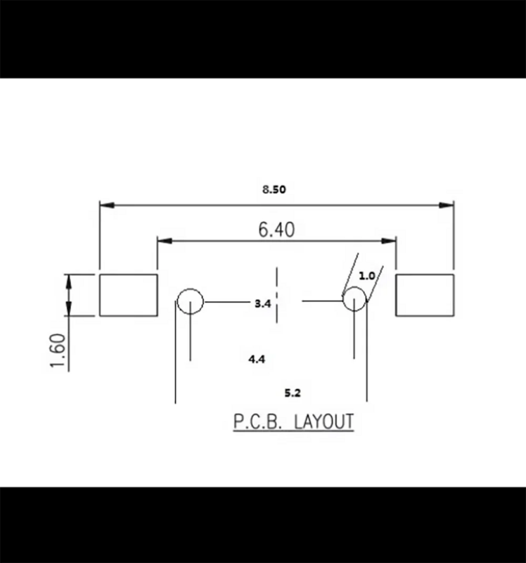 ECUTOOL chiave per auto pulsante FOB remoto interruttore tattile 3.5*6*5MM bianco 2pin