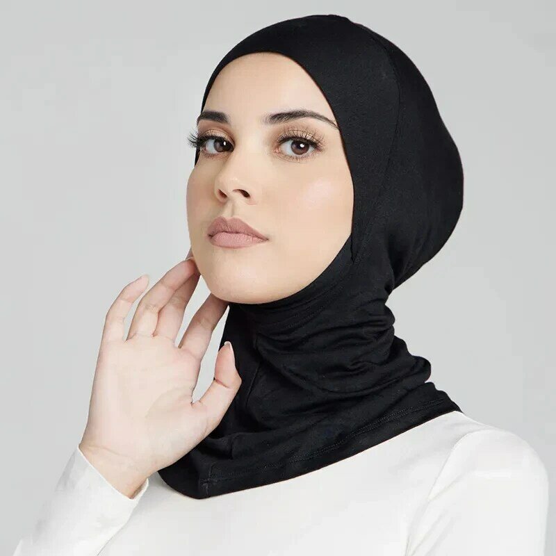 Jilbab wanita Muslim penutup kepala jilbab Muslim topi jilbab dalam syal Islami jilbab Ninja topi syal topi Bonnet tulang