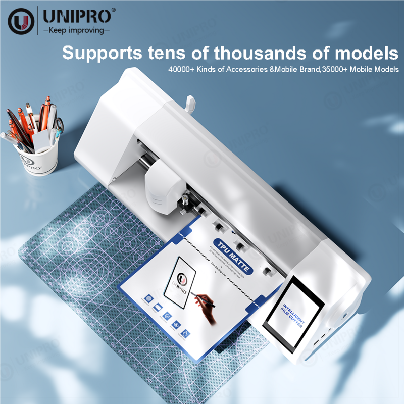 Unipro 13 17Inch Ontgrendeld Volautomatische Laptop Mobiele Telefoon Schermbeschermer Hydrogel Film Snijmachine Plotter