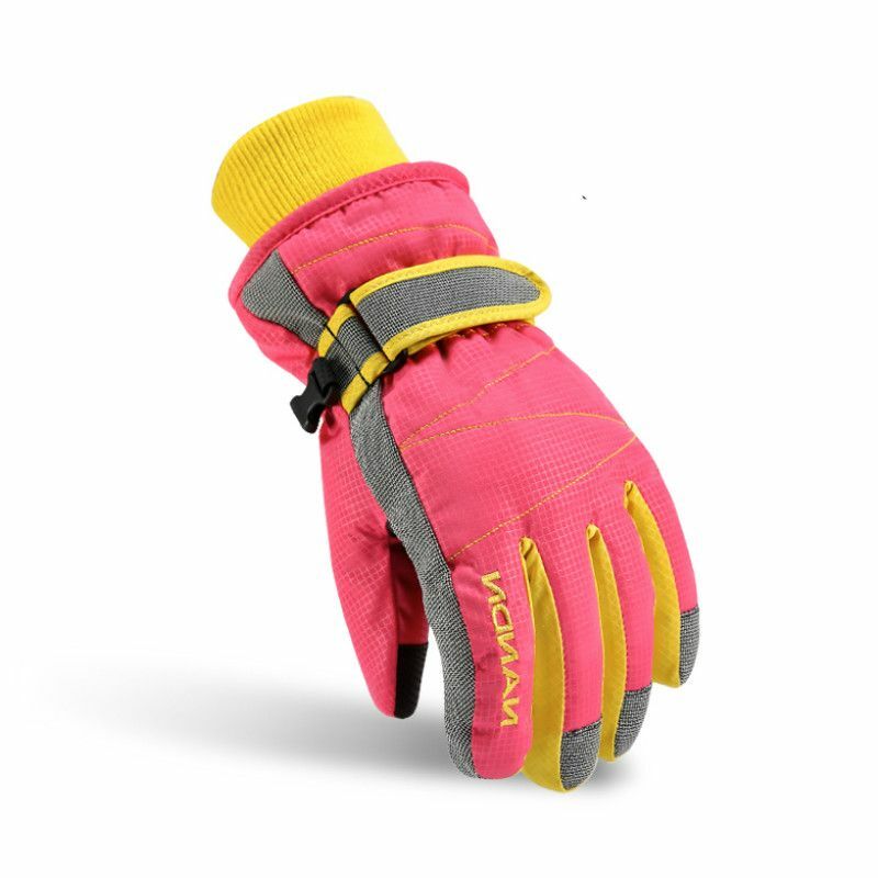 Детские зимние лыжные перчатки ветрозащитные теплые хлопковые варежки для мальчиков и девочек детские спортивные перчатки для катания на лыжах сноуборде