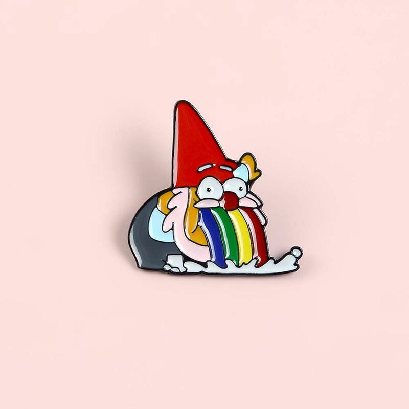 Brooch Travel Commemorative Rainbow Jewelry Accessories Lapel Pin Funny Lapel Brooch Enamel Pin Brooches Pin Dwarf Brooches