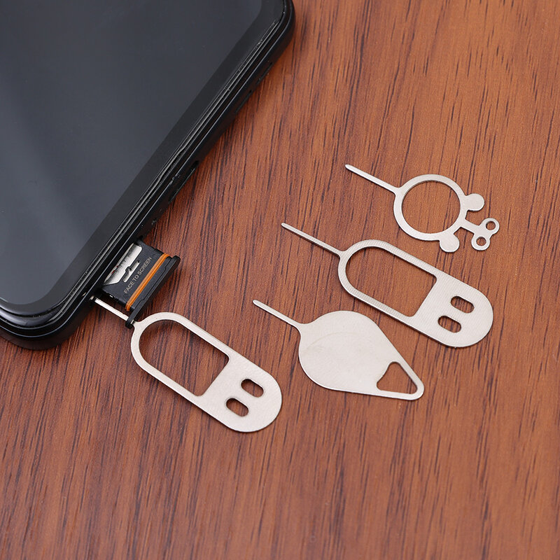 10 Estilo SIM Card Tray Ejetar Pin Ejetor Remoção Ferramenta Para iPhone iPad Samsung Xiaomi SIM Card Opener Needle 10pc Sim Acessórios