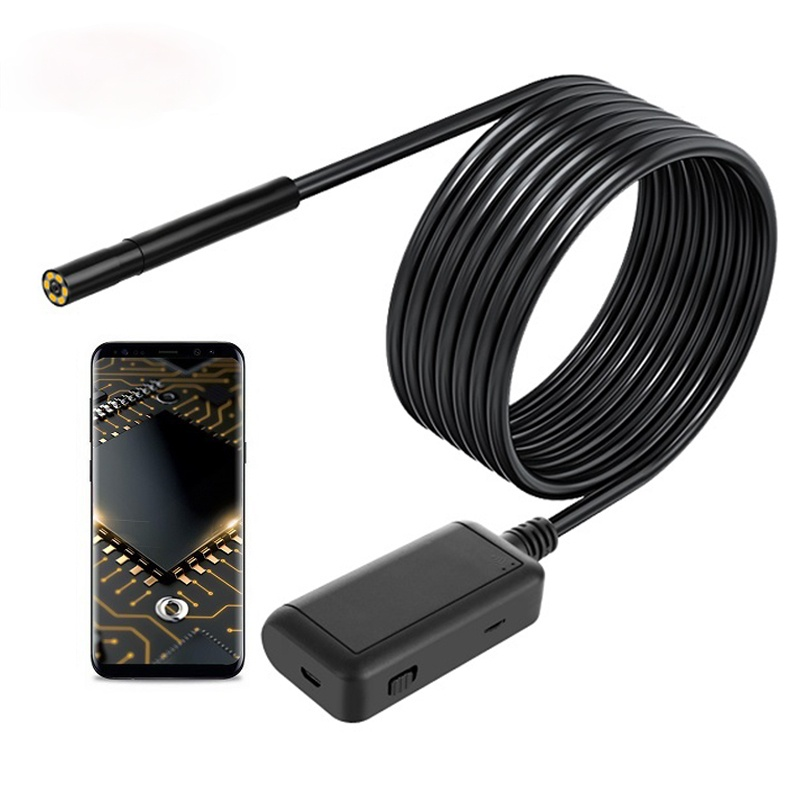 F220 5.5mm WIFI Endoscope camera HD1920P 5.0mp inspectioin borescope IP68 waterproof USB endoscopic camera for android Iphone