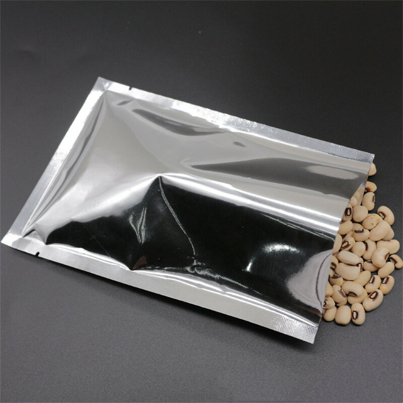 Sacs en papier d'aluminium 100 pièces, sac d'emballage Composite résistant à l'humidité, conteneur aluminisé, fournitures d'emballage