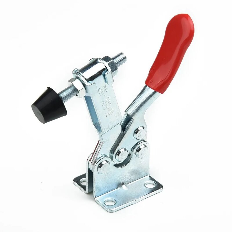 4PCS GH-201B Quick Release Toggle Clamp 100kg Horizontal Clamps Locking Lever Fastener Hand Tool Woodworking Fix Clip Tool