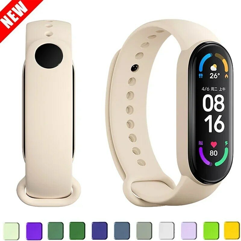 Strap For Xiaomi Mi Band 7 6 5 4 3 Silicone Bracelet For Miband 6 Watch Accessories Wristband For Mi Band 5 Xiaomi band 7 Straps