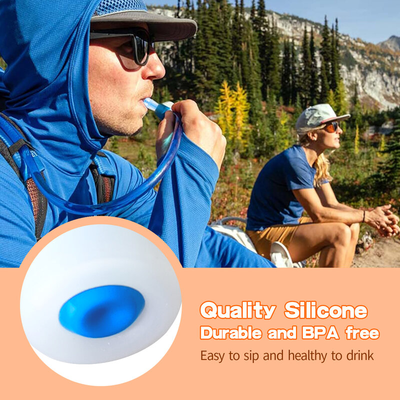 (2 buah/5 buah) mengganti nosel katup gigitan kompatibel dengan Osprey,Salomon & hydraporak hidrasi reservoir-bebas BPA, Sarung silikon