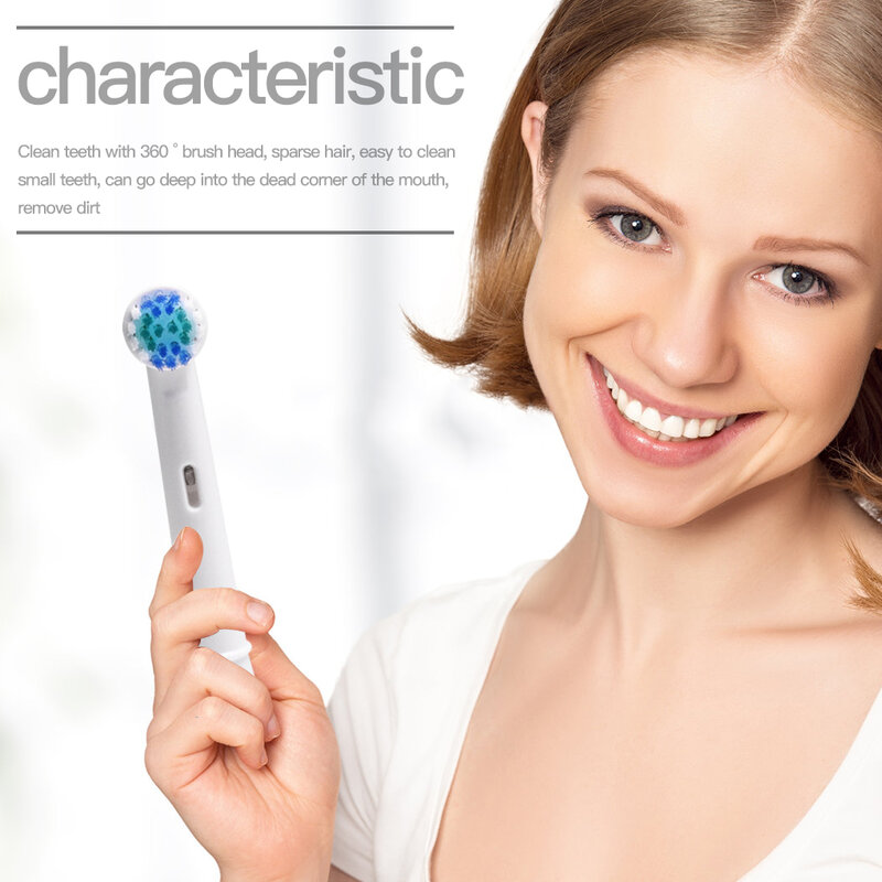 Escovas de dentes de substituição, Genius e inteligentes, Compatível com Braun Oral B 7000, Pro 1000, 9600, 5000, 3000, 8000