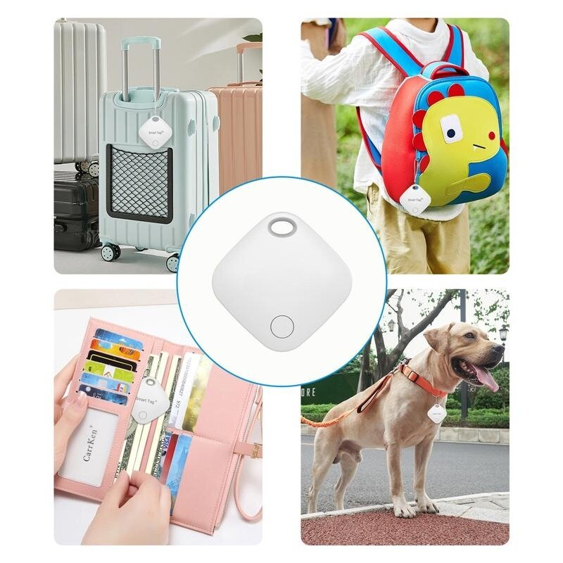 Mini Smart Tracker GPS Reverse Track Anti-lost Locator Mobile Phone Pet Kids Children IOS System for Find My App Smart Tag