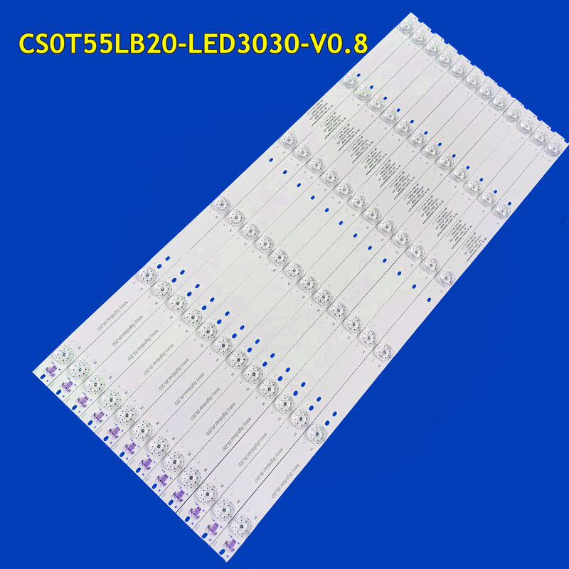 LED TV Backlight Strip para TV, W55C1T, W55C1J, W55, L55H8800A-CF, CS0T55LB20-LED3030-V0.8
