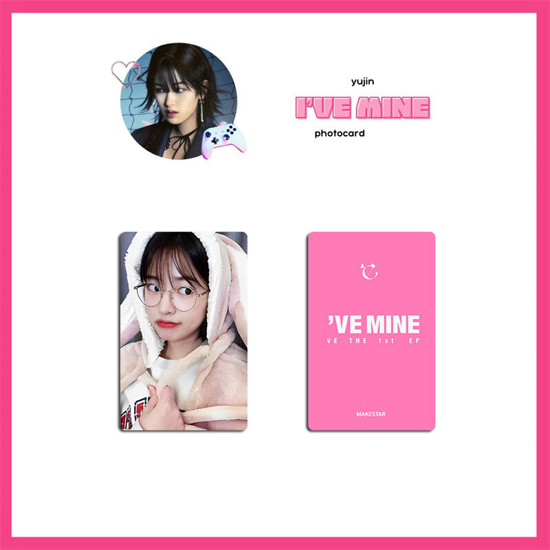 KPOP 6 pz/set IVE Album i MINE 1st EP Ms LOMO Card Rabbit Cape YUJIN sophie Rei Leeseo GAEUL WONGYONG Gift cartolina Photo Card