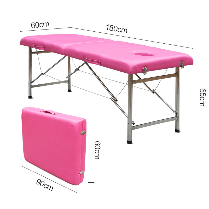 60x65x18 0 سنتيمتر طاولة تدليك قابلة للنقل المهنية طوي الجمال سبا الوشم العلاج الأريكة السرير صالون الأثاث خفيفة الوزن