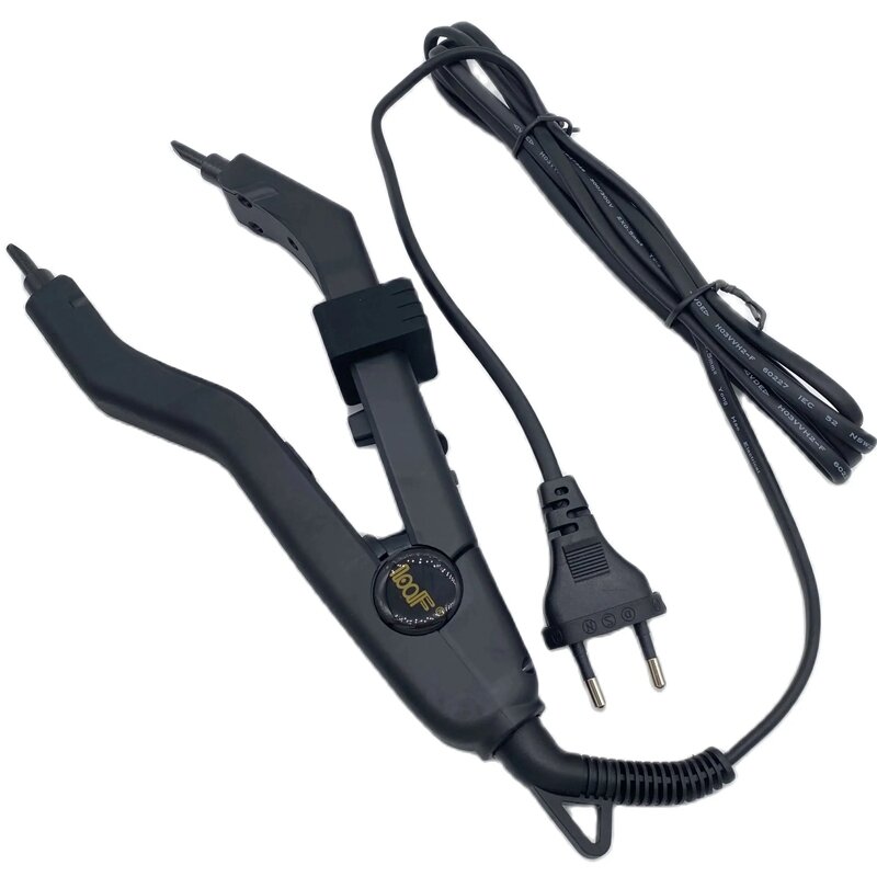 Kit d'outils d'extension de cheveux noirs, fer à chaleur, température contrôlable, connecteur, qualité, JR609