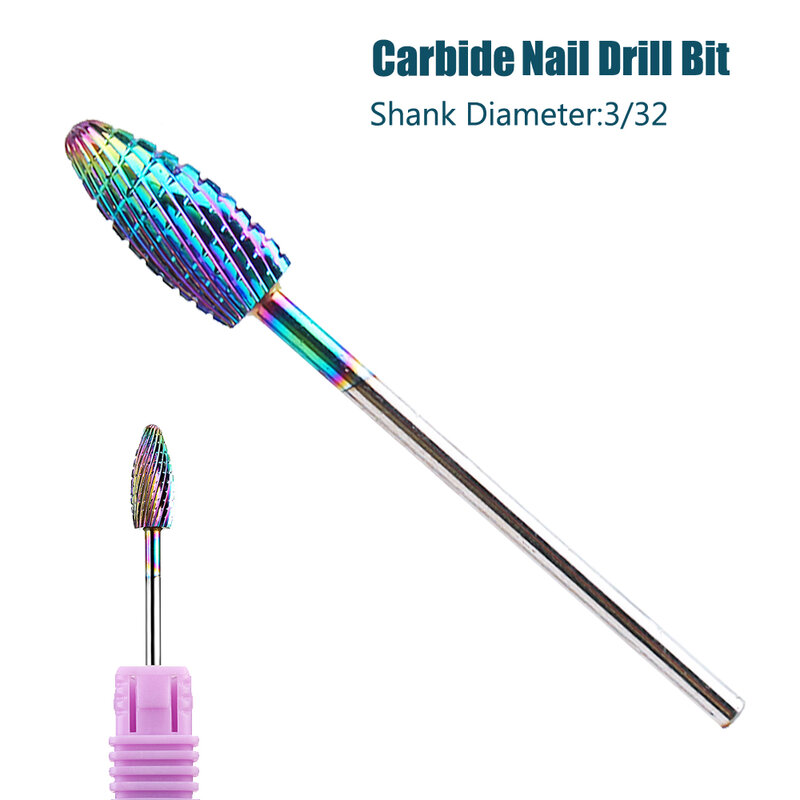 1pc Milling Cutter Ceramic Nail Drill Bits Pedicure Rotary Manicure Burr Electric Machine Nail Files Acrylic Gel Polish Tools