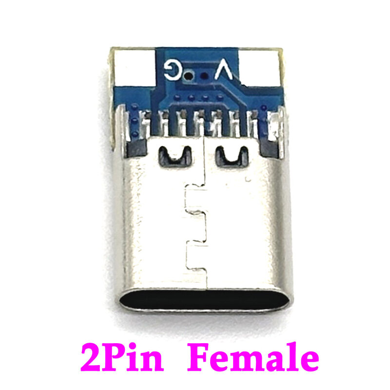 2P 4P USB 3.1 type c male/Female Connectors Jack Tail usb Male Plug Electric Terminals welding DIY data cable Support PCB Board
