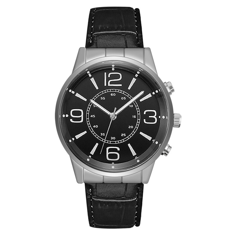 男性用デジタル腕時計、クォーツ、ベルト、ミニマリスト、時計