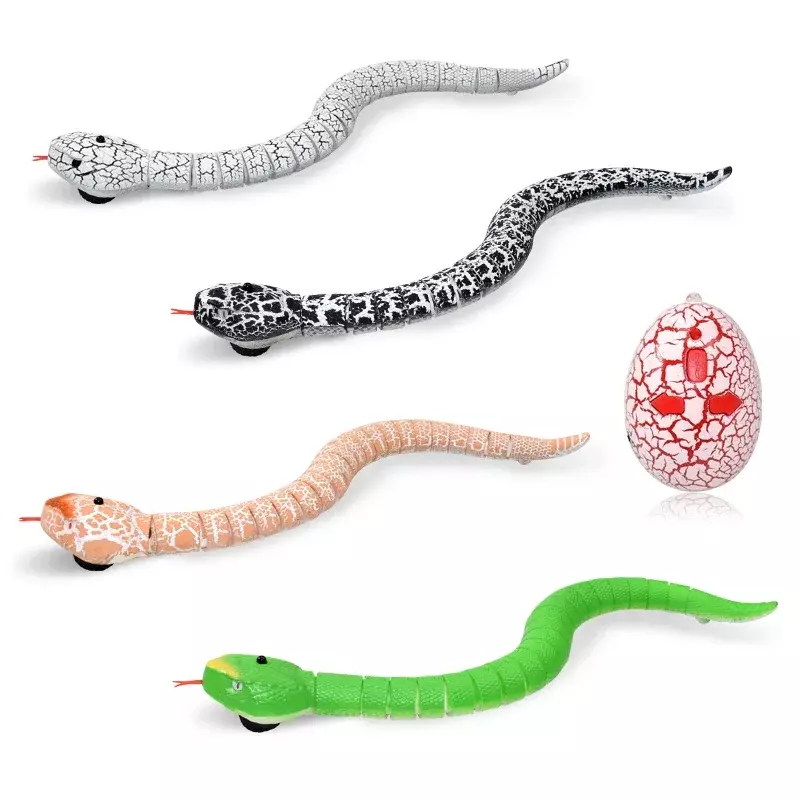 Zdalnie sterowane węże inteligentne wykrywanie węża zabawki interaktywne USB do ładowania grzechotnika zabawka dla zwierząt