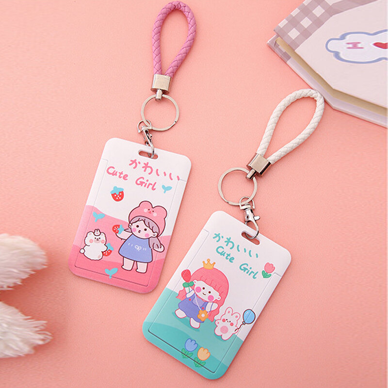 Cartoon Card Cover Card Protection Sleeves Animal Cards Sleeves Slide Cards Sleeves Cards Cover Girly Cute Portable Cartoon INS
