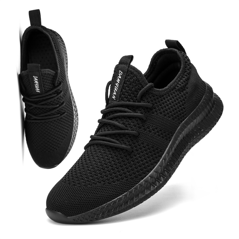 Fujeak Ultralight Running Shoes for Men Casual Breathable Mesh Sneakers Anti-slip Fashion Solid Colour Men's Shoes Plus Size 46