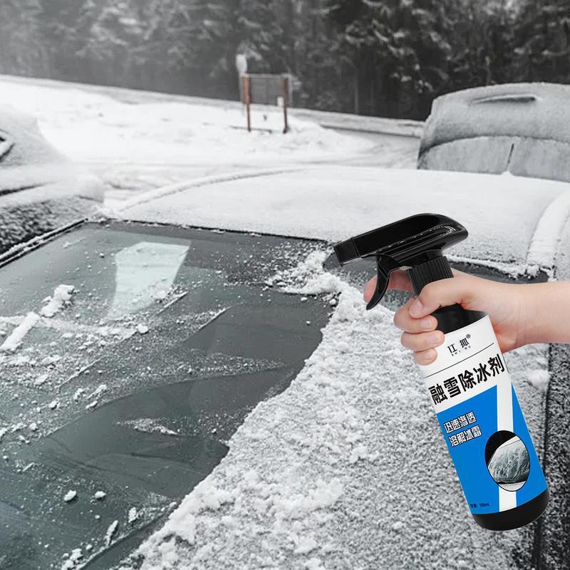 Deicer Spray Ice Remover 500ml Car Defrosting Spray Windshield De Icer Defrosting Auto Deicing Spray Windshield De Icer All
