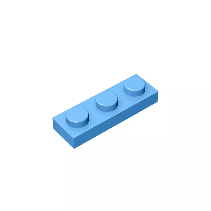 Pelat GDS-503 1x3 kompatibel dengan lego 3623 buah dari anak-anak DIY pelat partikel blok bangunan DIY