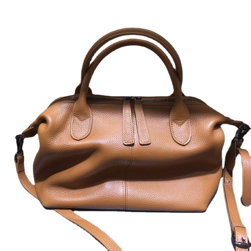 Nieuwe Luxe Hoge Kwaliteit Zacht Echt Leer Vrouwen Tassen Grote Capaciteit Designer Handtassen Mode Koeienhuid Schouder Messenger Bag