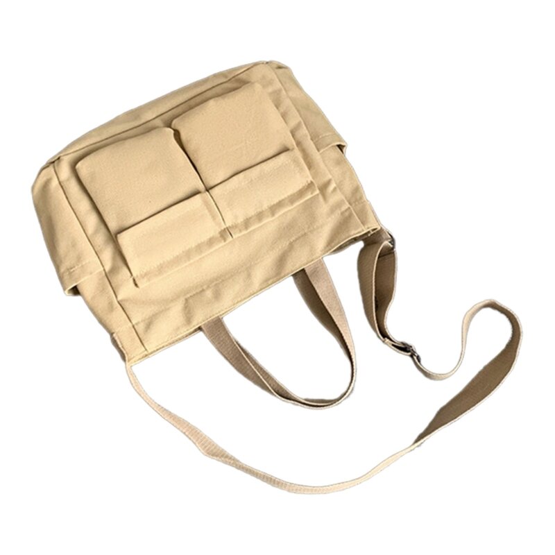 Модная сумка через плечо для женщин, универсальные школьные сумки, холщовая сумка