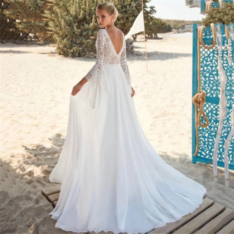 Coco Elegant Evening Dresses for Women Luxury Evening Dresses 2023 Lace Long Sleeves Long Wedding Party Dress Prom Formal Gala