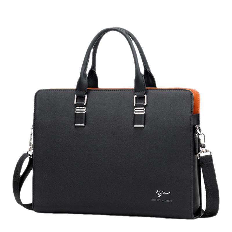 Biznesowa, pozioma męska torba na teczki o dużej pojemności torba na laptopa biurowa męska torba na ramię luksusowa torba
