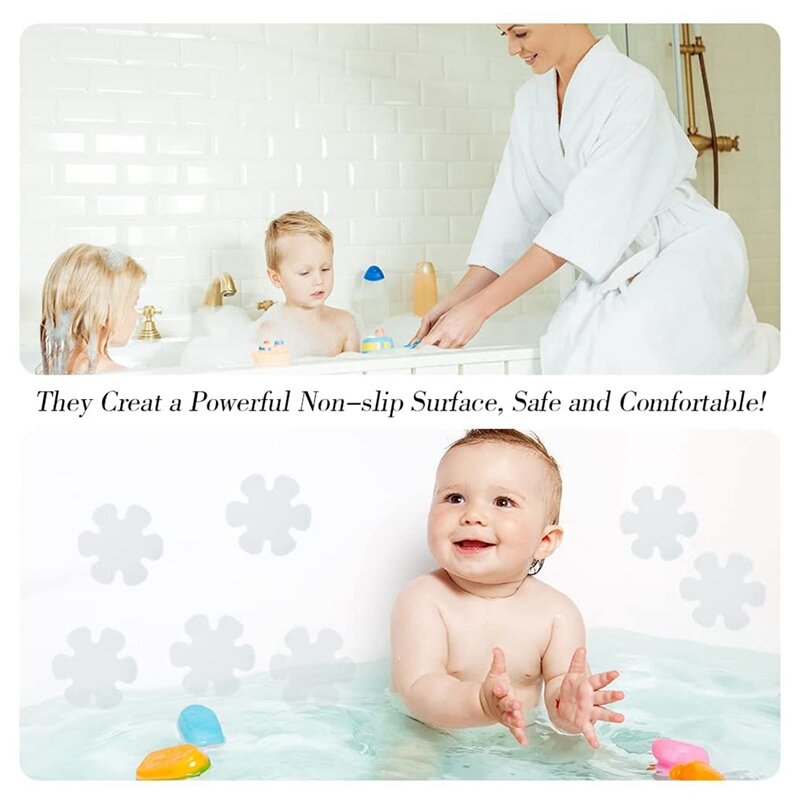 58PCS adesivi antiscivolo per vasca da bagno adesivi antiscivolo per doccia strisce di sicurezza decalcomanie adesive con raschietto per scale vasca da bagno