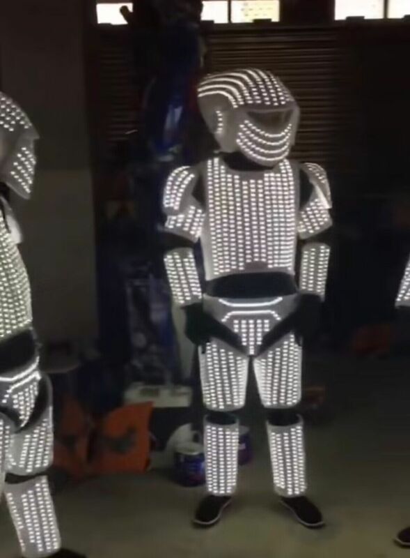 Costume de Scène de Danseur de Robot à LED, Veste Trempée, Tenue de Cosplay Laser pour Boîte de Nuit, ix, brevMasculine