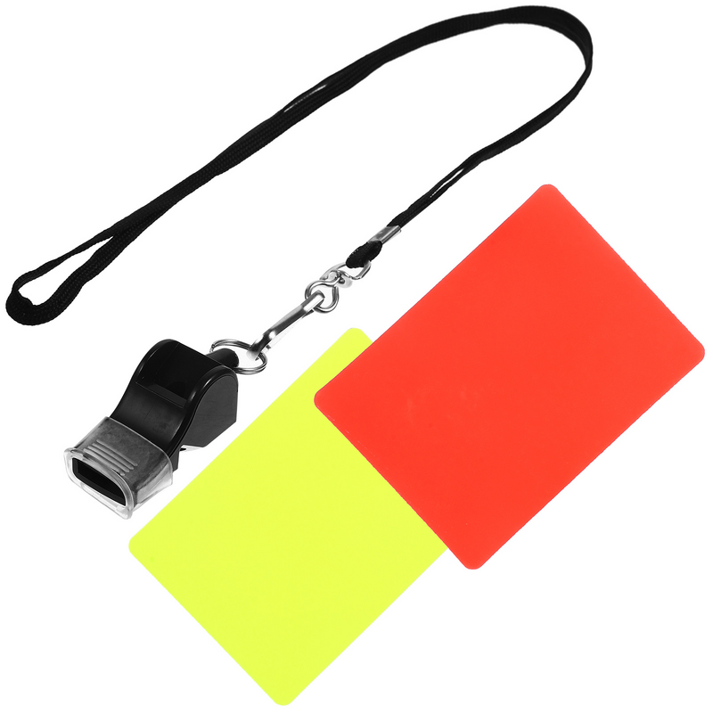 Whistle Match Referee Red and Yellow Card Whistle Set Whistles Sports Referee Whistles With Whistles Match Cards Professional