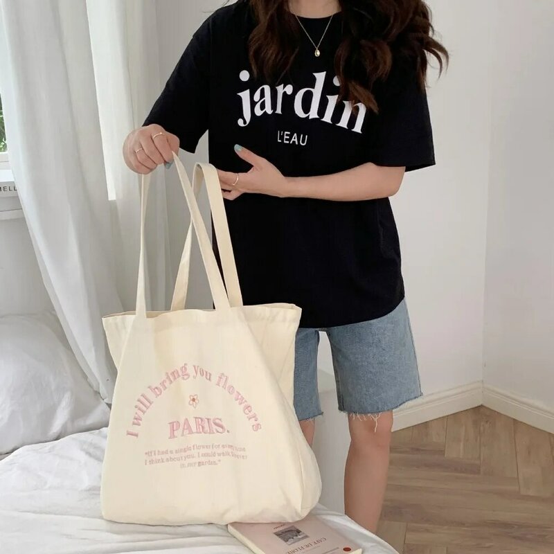 Leinwand Umhängetasche Mode koreanischen Stil Hoch leistungs handtasche Stickerei verschleiß feste Einkaufstasche weiblich