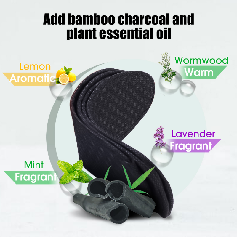 Bambu Palmilha Desodorante Palmilhas Malha Respirável Absorver-Sweat Sapato Pads Correndo Esporte Inserir Almofada Peso Leve para Homens Mulheres