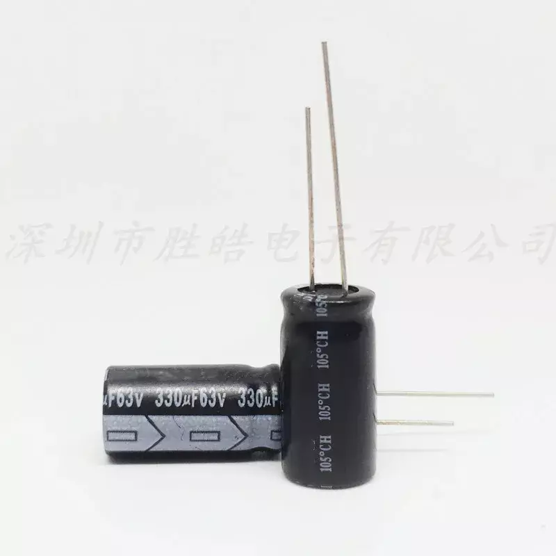 (20 шт.) 63В 330 мкФ объем: 10x2 3 мм алюминиевые электролитические конденсаторы высокого качества