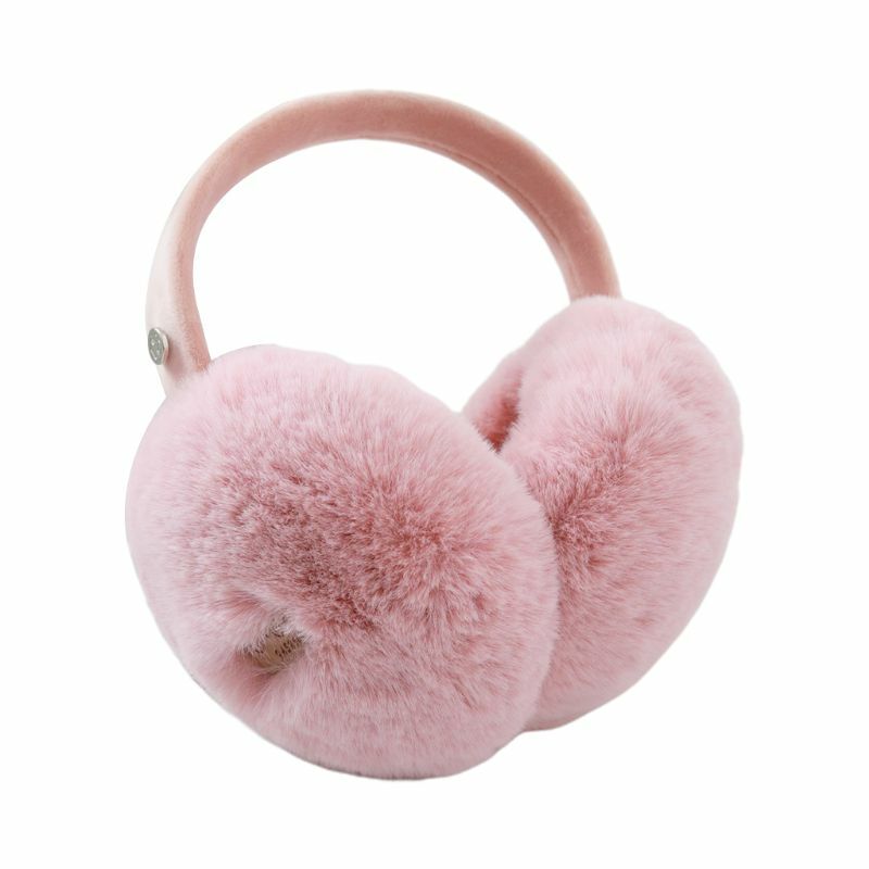 Protetores orelha unissex, quentes, compatíveis com sem fio, cor sólida, pelúcia, dobrável, para ouvir música,