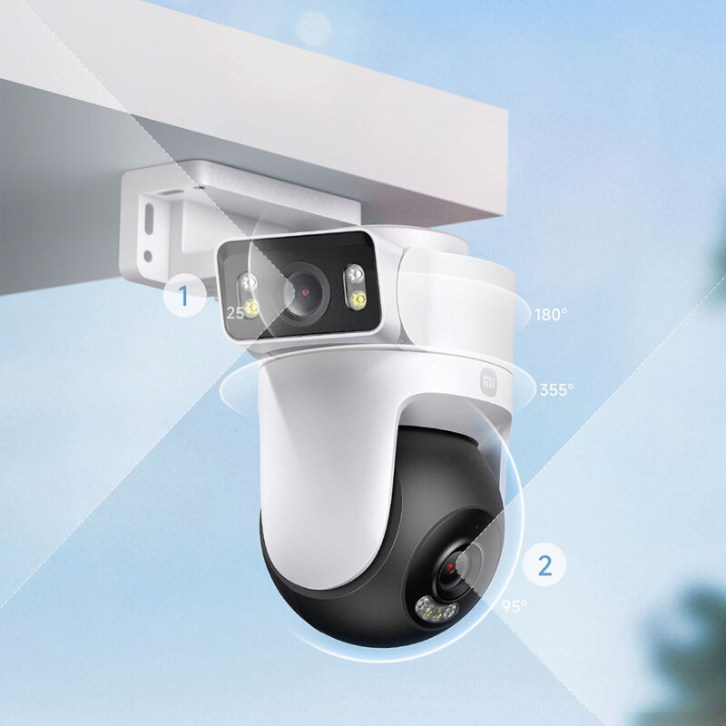 새로운 Xiaomi 야외 CW500 듀얼 카메라 버전 IP66 보안 보호 CCTV AI 감지 풀 컬러 야간 투시경 스마트 홈