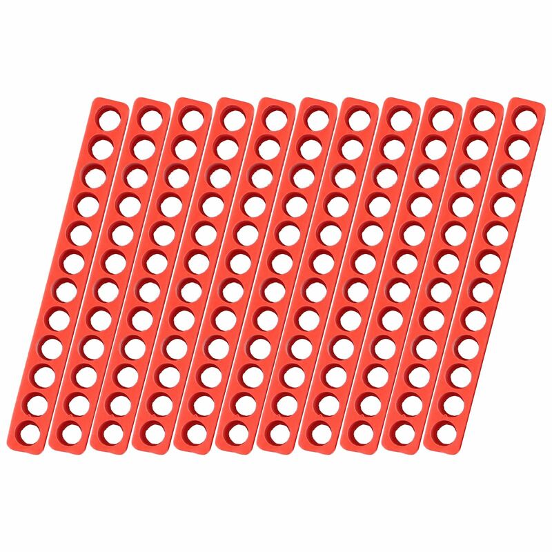Hochwertig-Soporte de broca de almacenamiento, vástago hexagonal, broca de plástico, destornillador rojo, 10 piezas