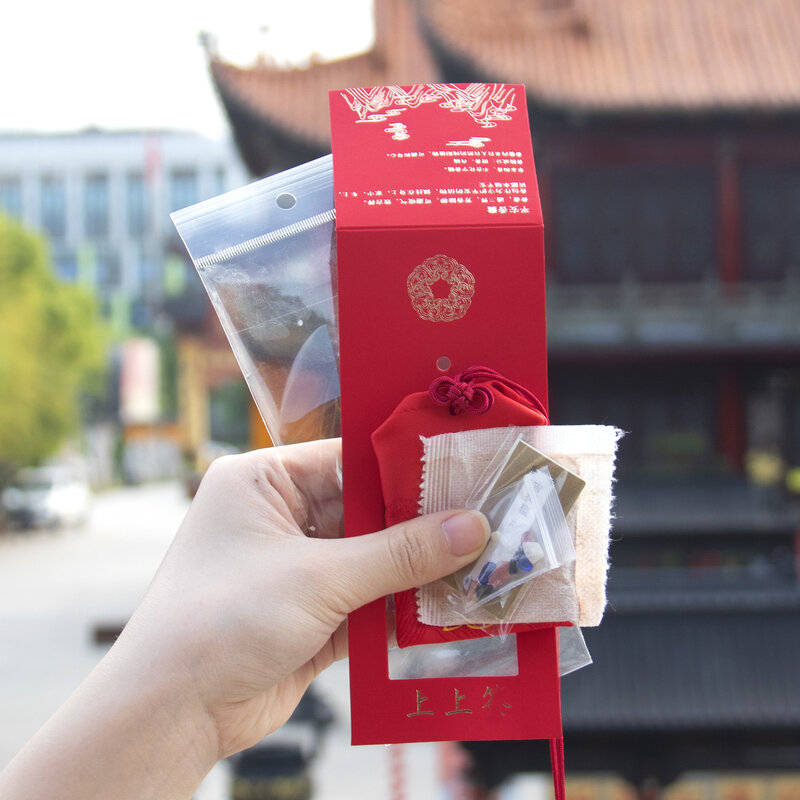 Putuo Mountain Hangzhou Faxi молитвенный пакет, безопасный пакет для благословения, амулет, сценическая зона молитвы для улучшения здоровья, ароматный пакет