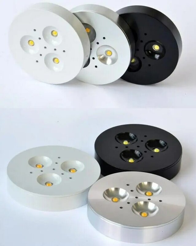 Lampu Bawah Lemari LED 1W 3W Lampu Sorot Keping untuk Lemari Dapur Furnitur Lampu LED 12V