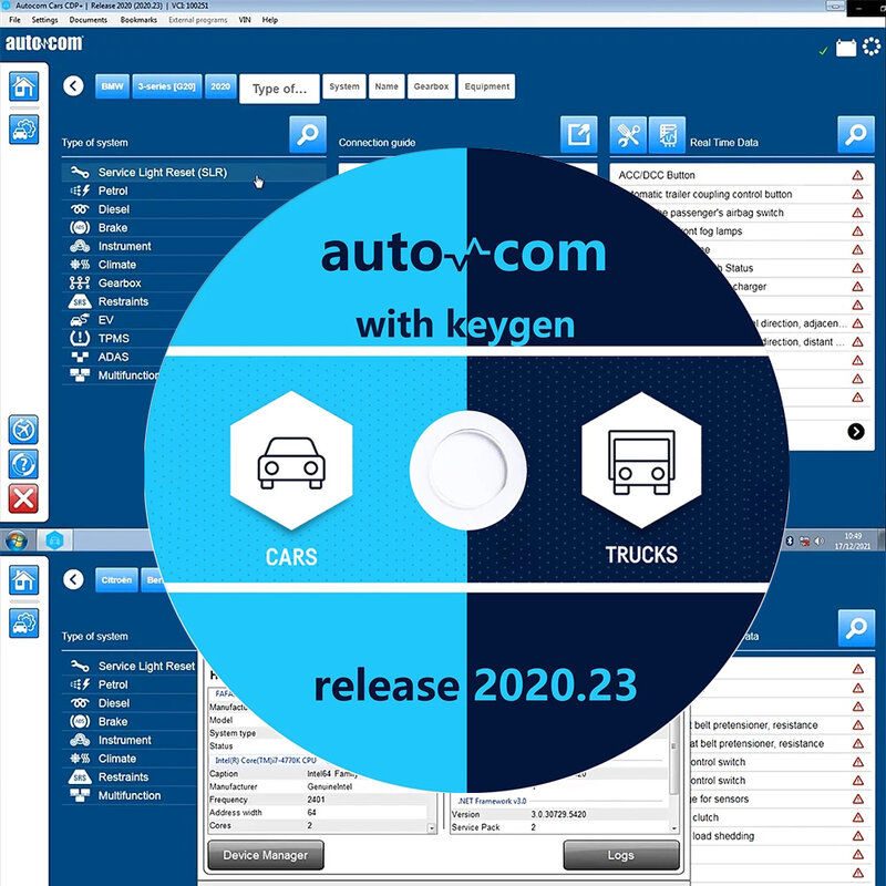 2023 HOT 2021.11 Autocoms 2020.23 With Keygen Delphi For Car Truck Diagnostic tool Software Activator vd DS 150e Delphi
