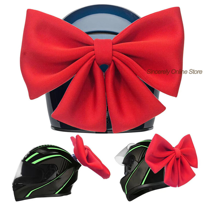 Decoración de nudo de mariposa para casco de motocicleta, pegatina de decoración para casco de Motocross, accesorios de estilo para Cosplay para mujer