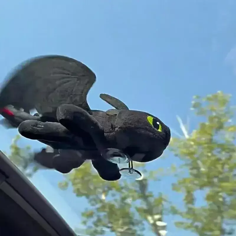 New How To Train Your Dragon 3 Creative Fly Light Night Fury Plush Toy Toothless Car Decor Stuffed Soft Animal Cartoon Xmas Gift