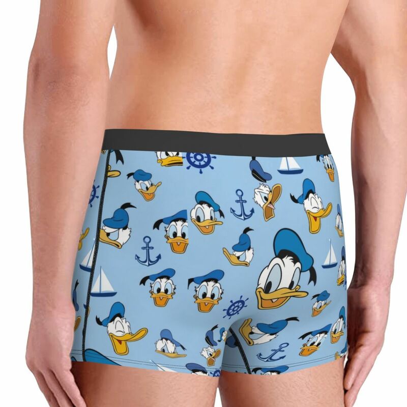Fashion Disney Cartoon Donald Duck Boxers Shorts Panties Male Underpants Comfortable Briefs Underwear
