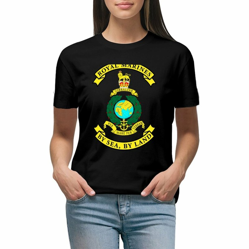 Royal Marines t-shirt damski odzież damska koreański rock and roll t shirt dla kobiet