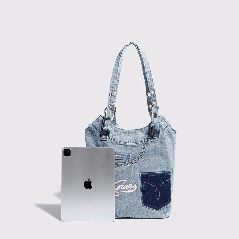 Джинсовая Ретро сумка под подмышку, модная Лоскутная сумка через плечо, универсальная женская сумка, сумки для женщин