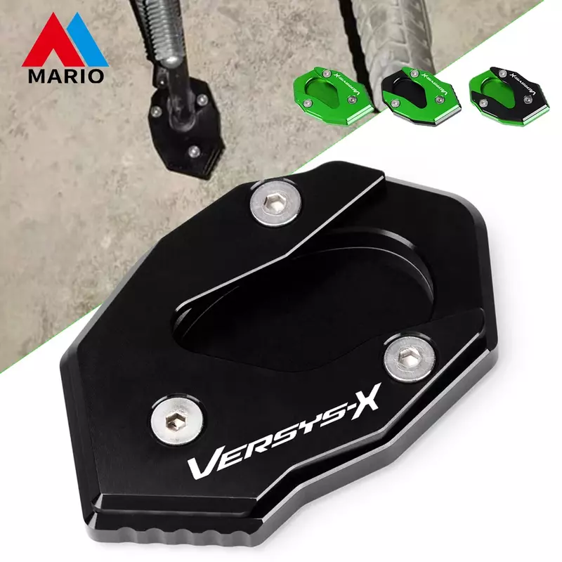 For Kawasaki Versys 300 X250 X300 1000 All Years Motorcycle Kickstand Extension Plate Side Stand Enlarge Pad